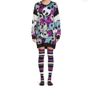 Disney's Nightmare Before Christmas Crew Women's Sleepshirt with Socks Small
